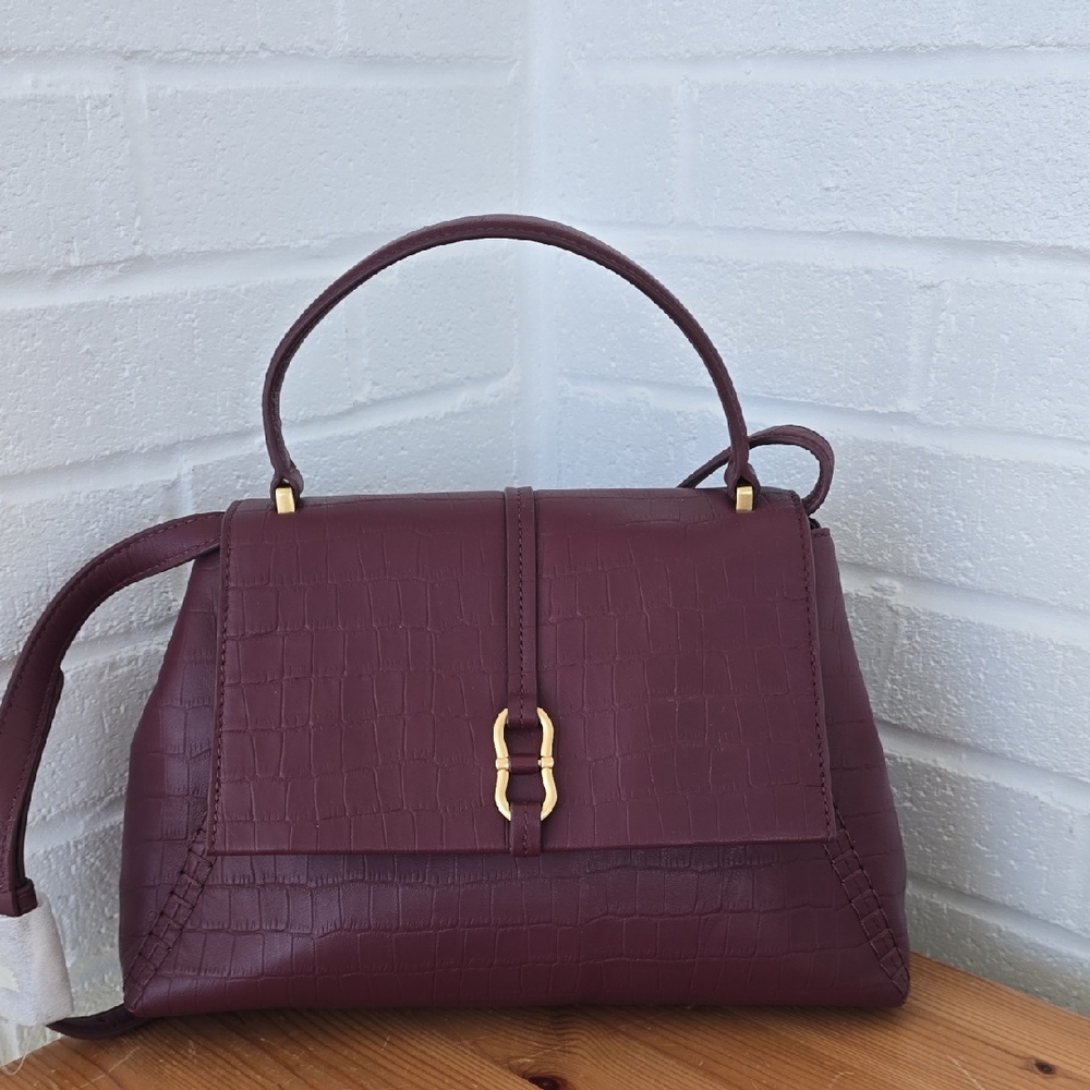 Vince Camuto Erela Pebbled Leather Satchel NWT